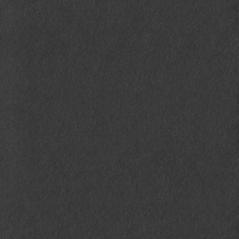 A close-up image showing the texture of a dark gray or black fabric. The fabric appears soft with a slightly brushed or matte finish, exhibiting subtle, linear patterns that give texture to the surface.