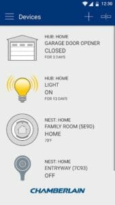 Integrating Your Garage Door Opener with Your Smartphone - Myq Chamberlain App Screenshot 169x300